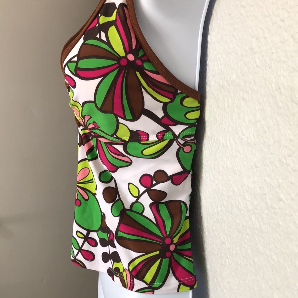 Athletic Works Women’s Floral Print Swim Top Size L - Picture 4 of 12